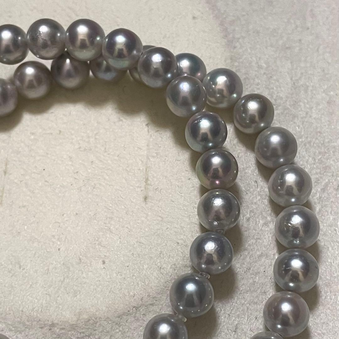 にに 【テリ強✨大珠】 あこや本真珠 ネックレス 7.5-8.0 パール