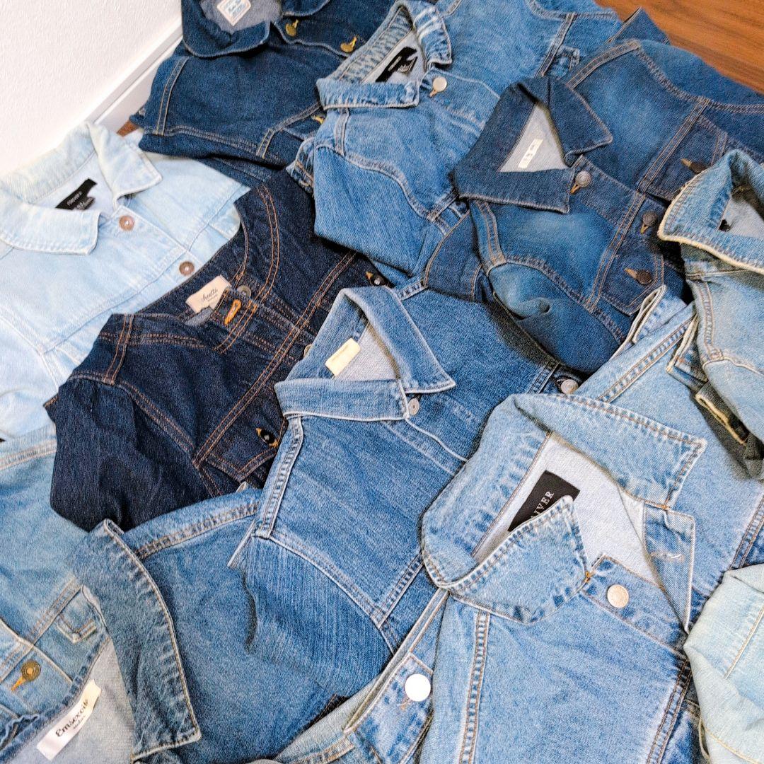 専用Ｇジャン デニムジャケット35着まとめ売り リメイク素材 ハンドメイドリペア