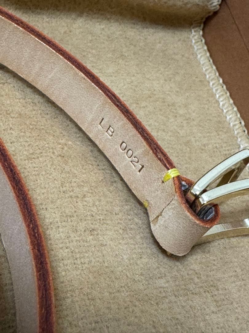 【sarry】LOUIS VUITTON ベージュ レザーベルト