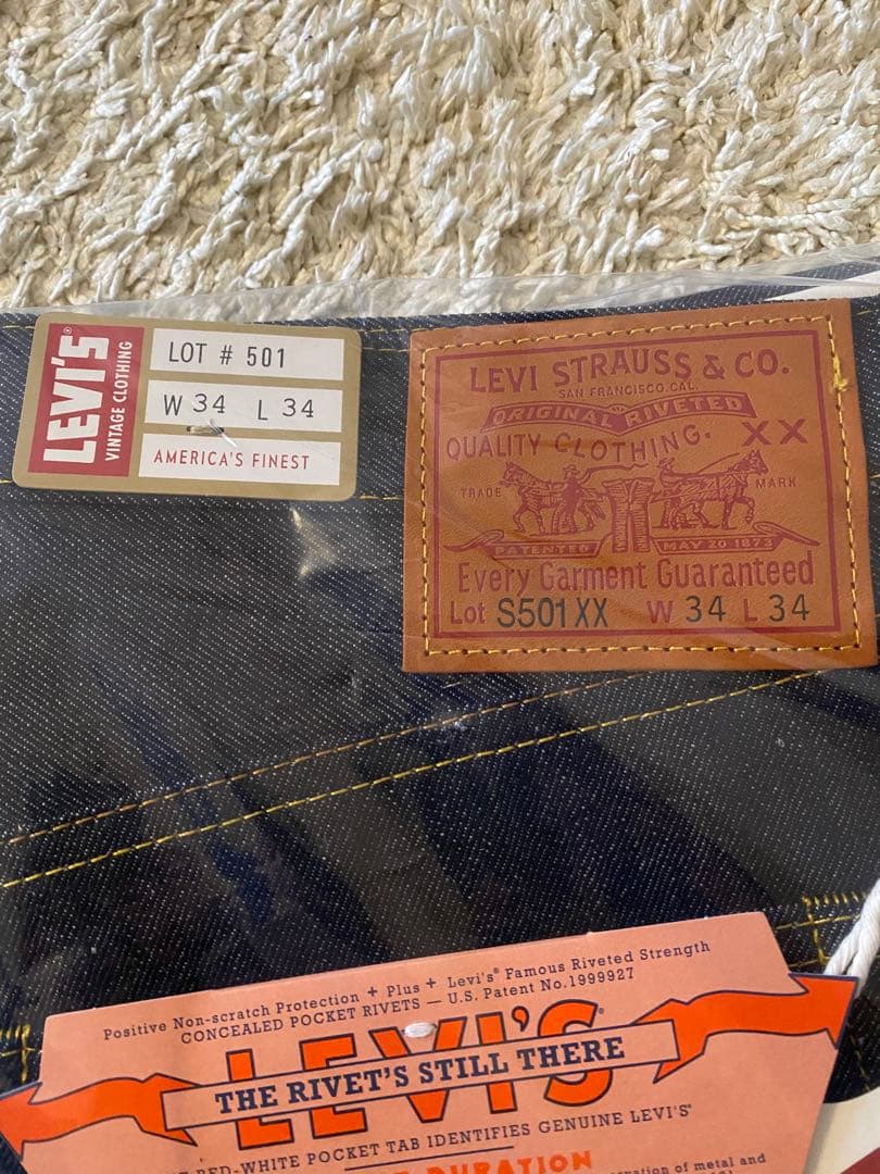 み*き様 最安値！Levi's LVC 1944 S501XX W34 L34