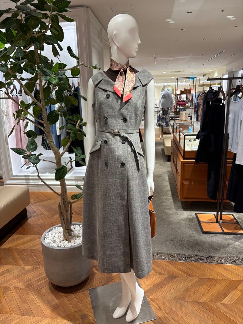 ANAYI ポリツイルオフショルワンピース