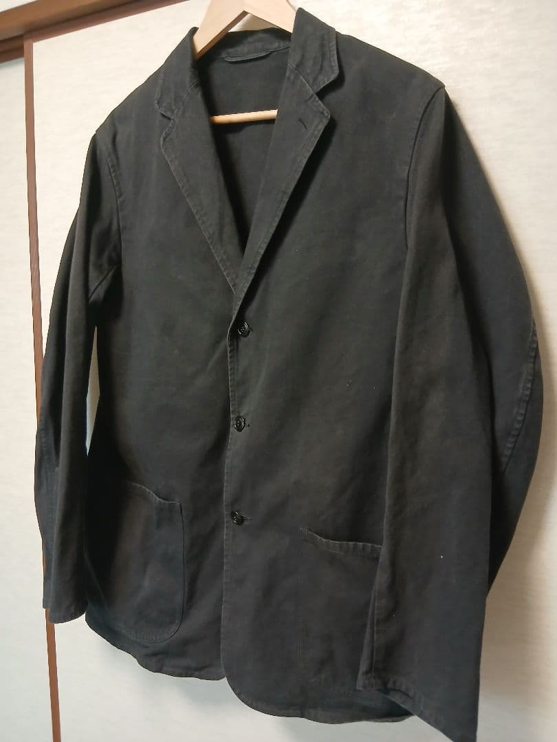 【￥ASK】COMORI ブラック カバーオール メンズ