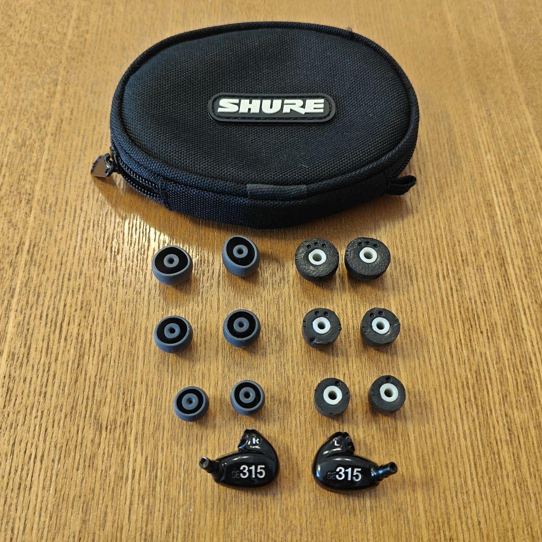 SHURE　イヤフォン　SE315　※ケーブル無し