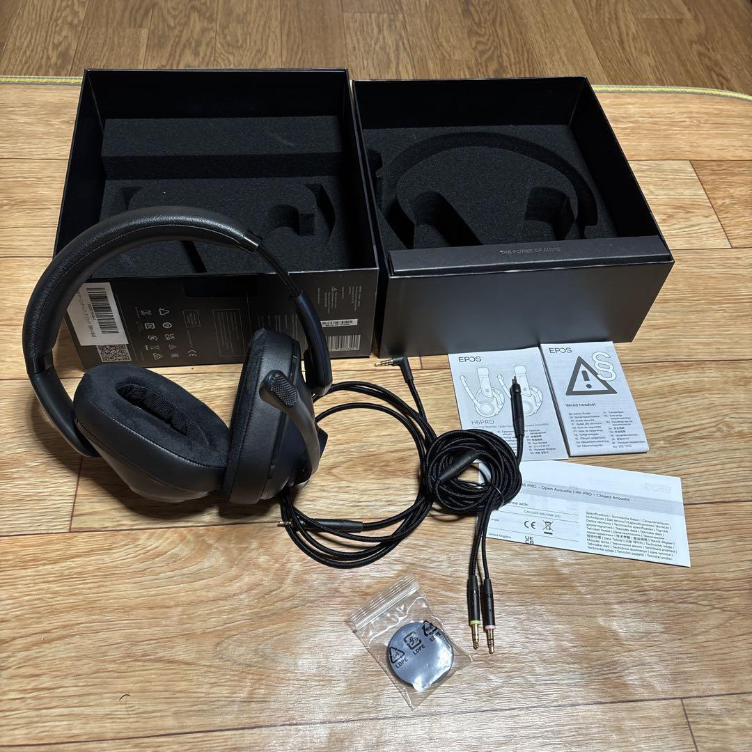 e*a様 EPOS H6PRO ゲーミングヘッドホン　ヘッドセット　付属品完備