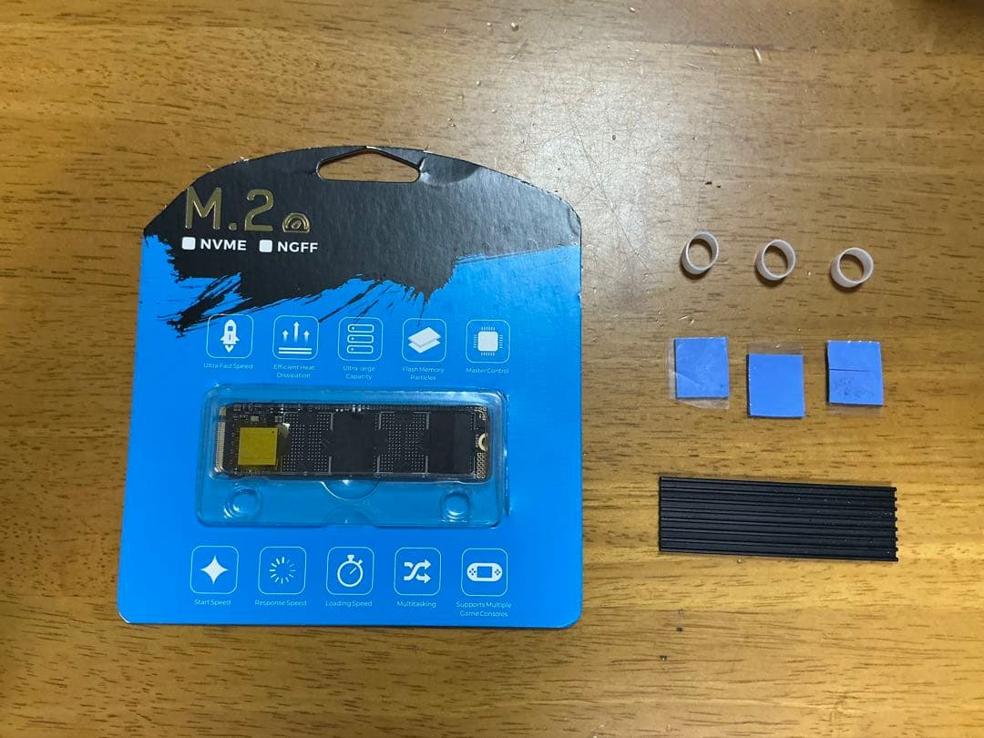 M.2 NVMe SSD 2TB ヒートシンク付き