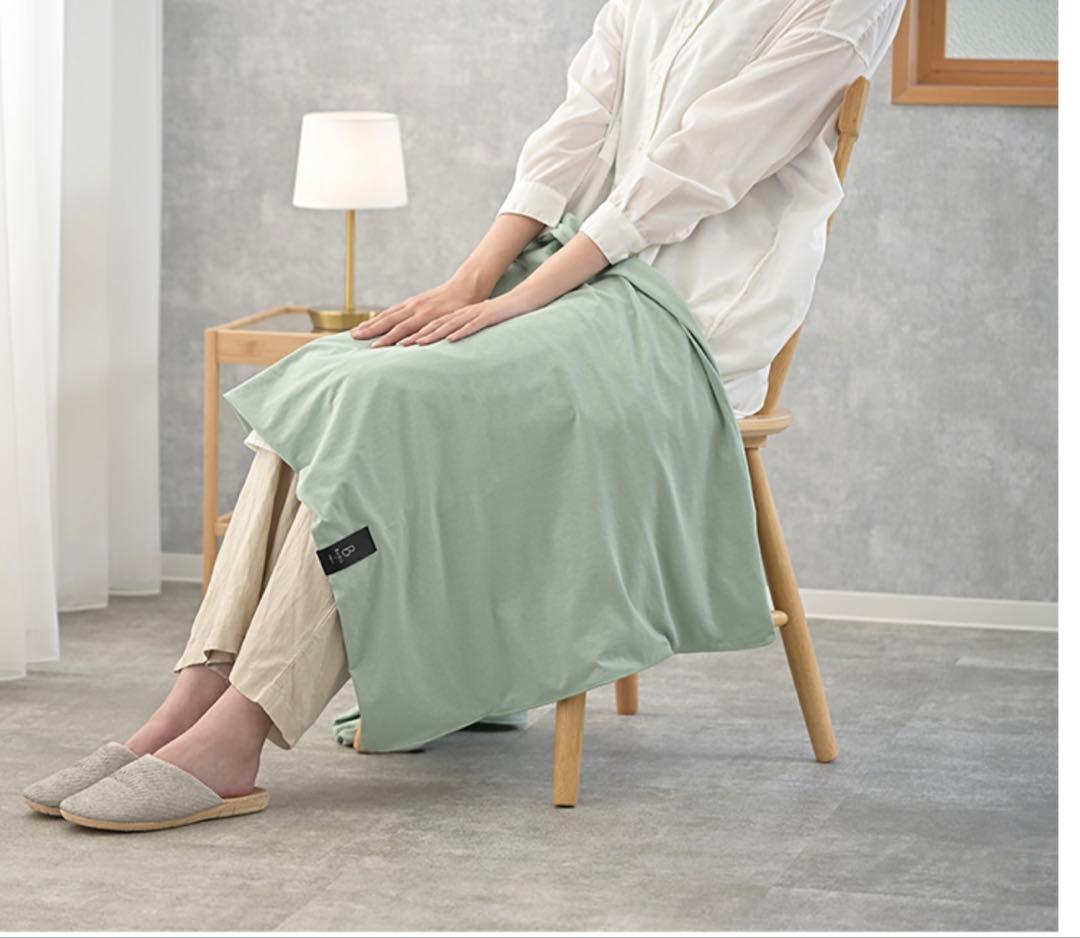 Be-fit光電子綿混ブランケット ポンチョ 2way カラー：ミント