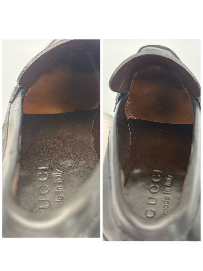 【美品】GUCCI グッチGG シマ　レザー　スリッポン　ビジネスシューズ