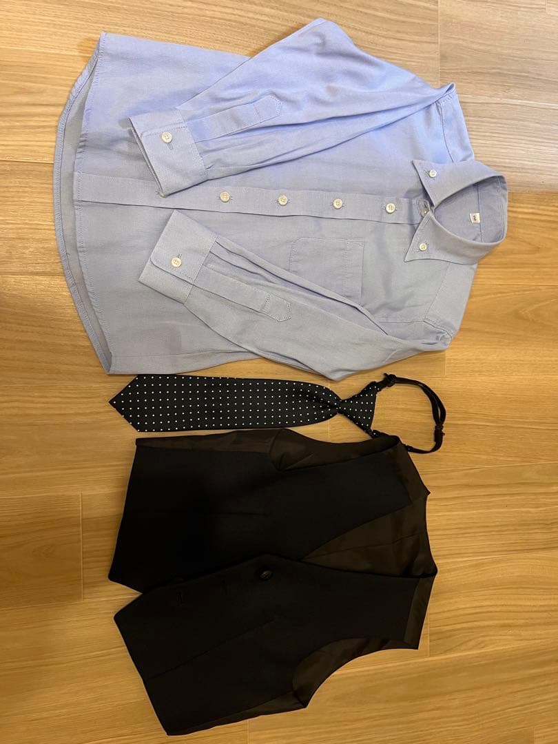 【長ズボン・フルセット】ワンダーファクトリー 110 スーツ 革靴18cm