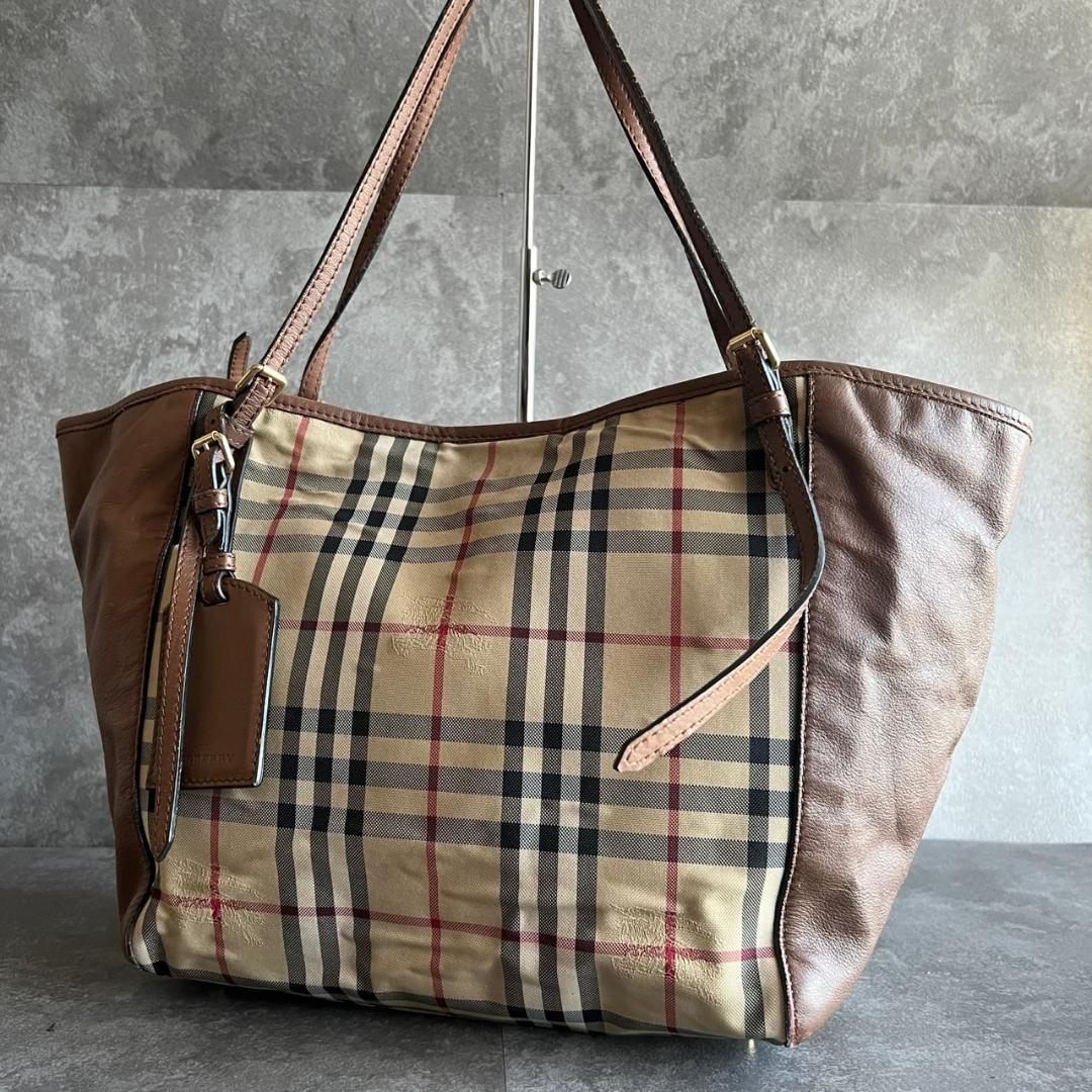⭐️BURBERRY⭐️バーバリー トートバッグ ノバチェック シャドーホース