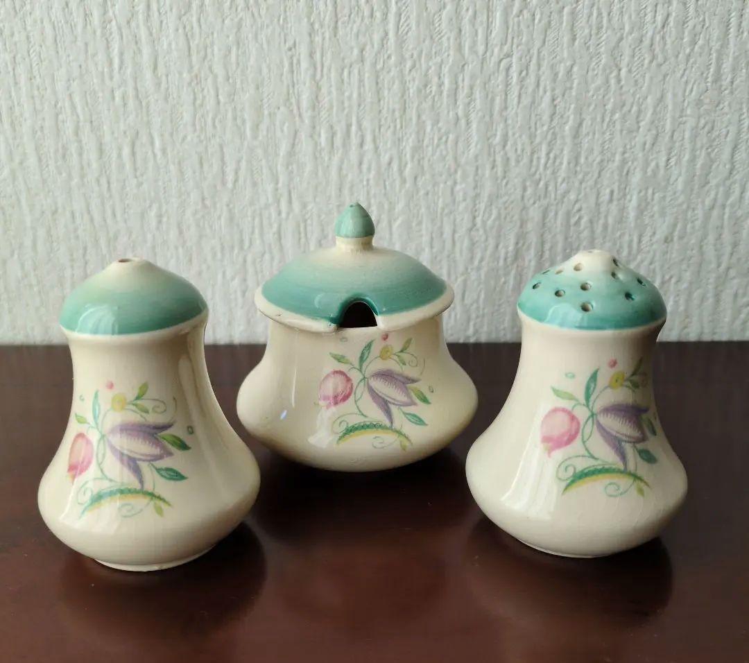 スージークーパー＊ドレスデン＊調味料3点セット＊グリーン