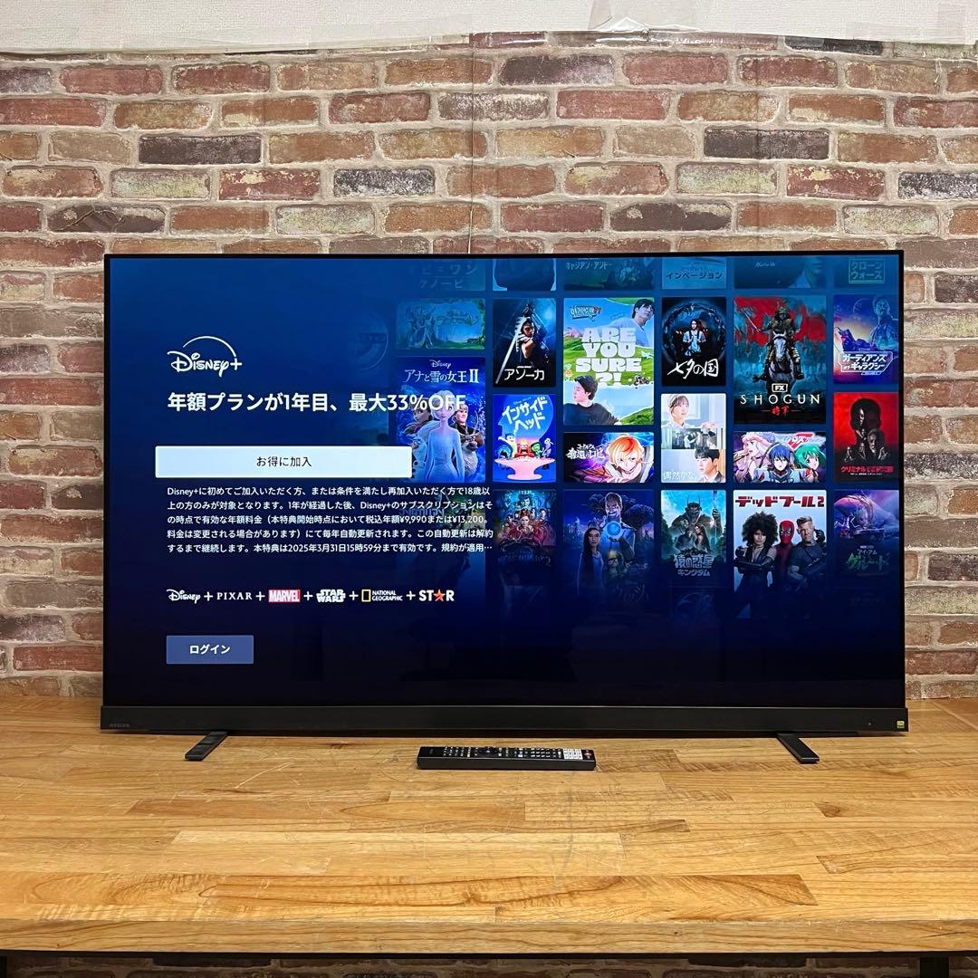 東芝 55V型 4K 有機ELテレビ REGZA 55X9900L タイムシフト