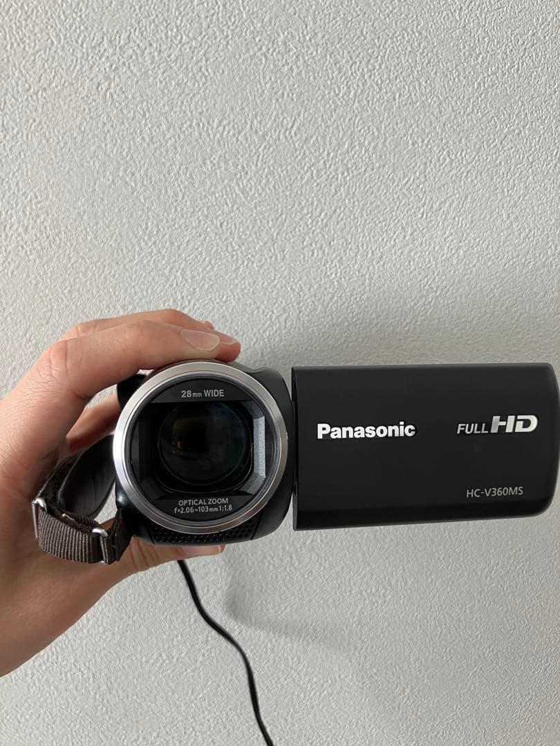 パナソニック HDビデオカメラ ブラック HC-V360MS-K ケース付