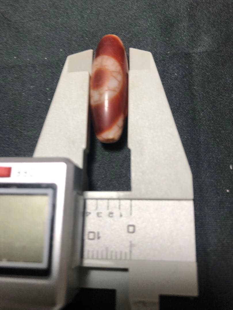 西蔵老礦九眼天珠、虎牙天地天珠セット