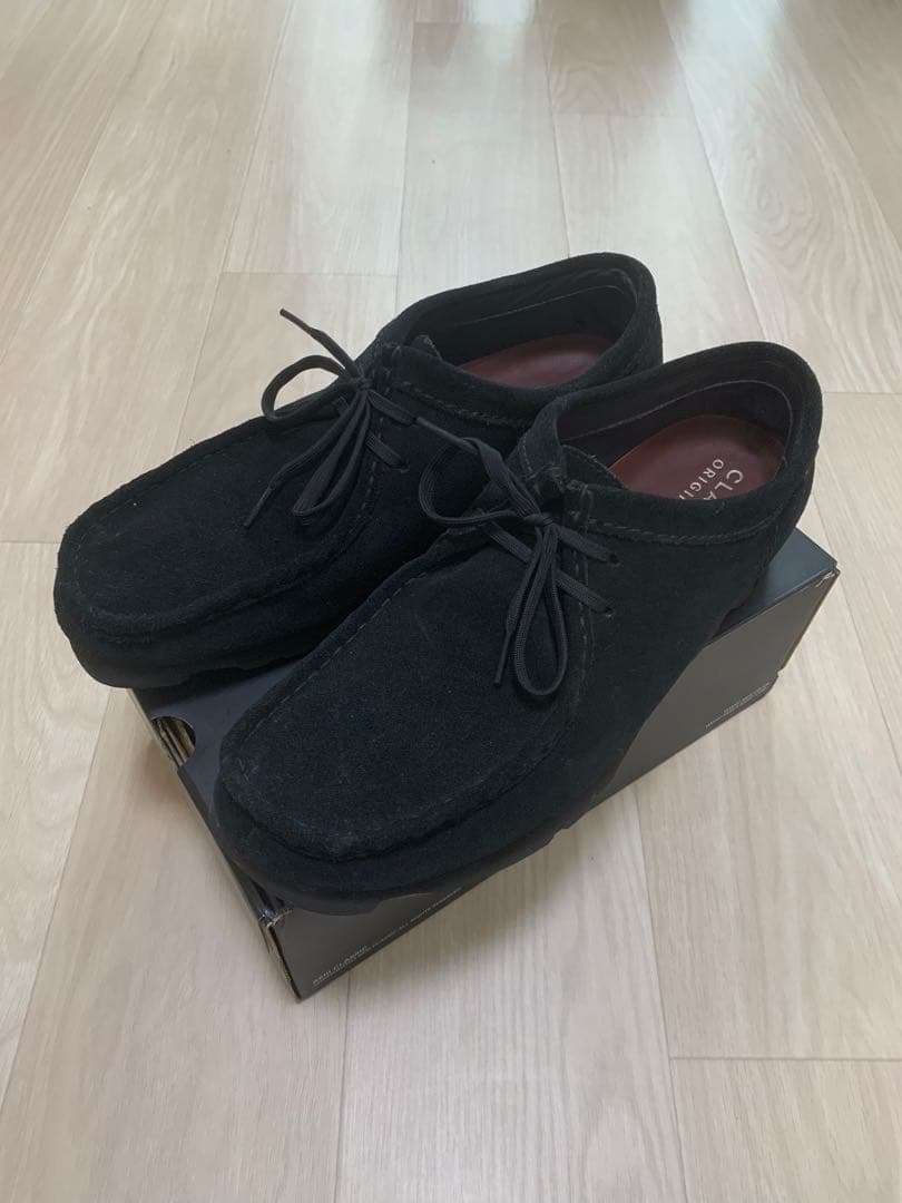 靴 Clarks wallabee GORE-TEX Black