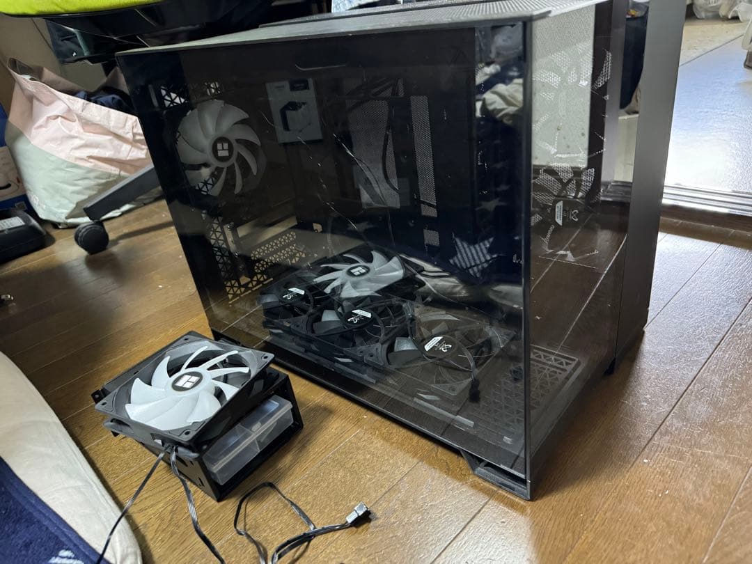 Corsair 2500X ブラック ミドルタワーPCケース ケースファン付き