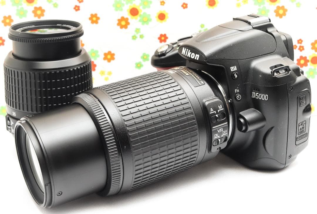 ニコン Nikon D5000☆ダブルレンズ♪☆スマホに転送！☆初心者の方に