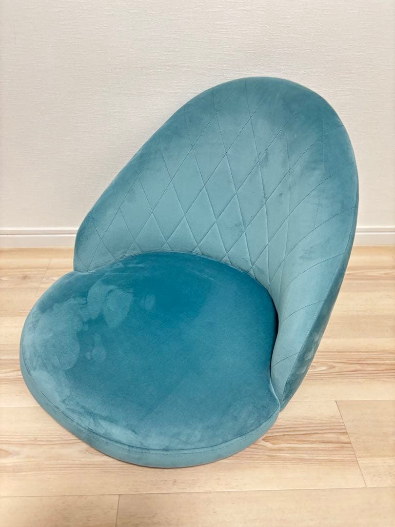 ロウロウヤ LOWYA ベロア調 一人掛けローソファ 座椅子　2個セット