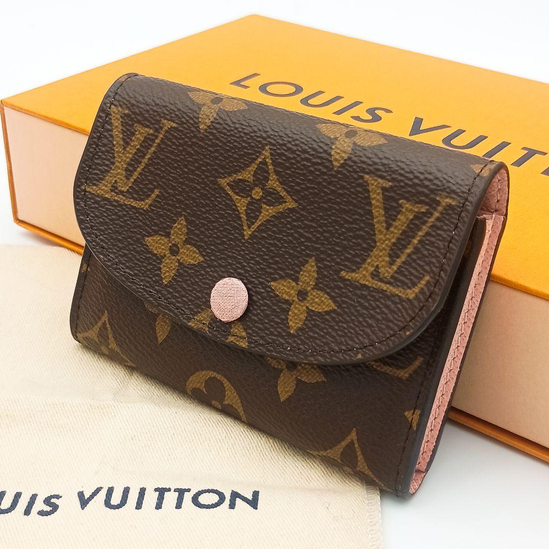 【美品SS】ルイヴィトン　ロザリ　モノグラム　ローズバレリーヌ　IC搭載