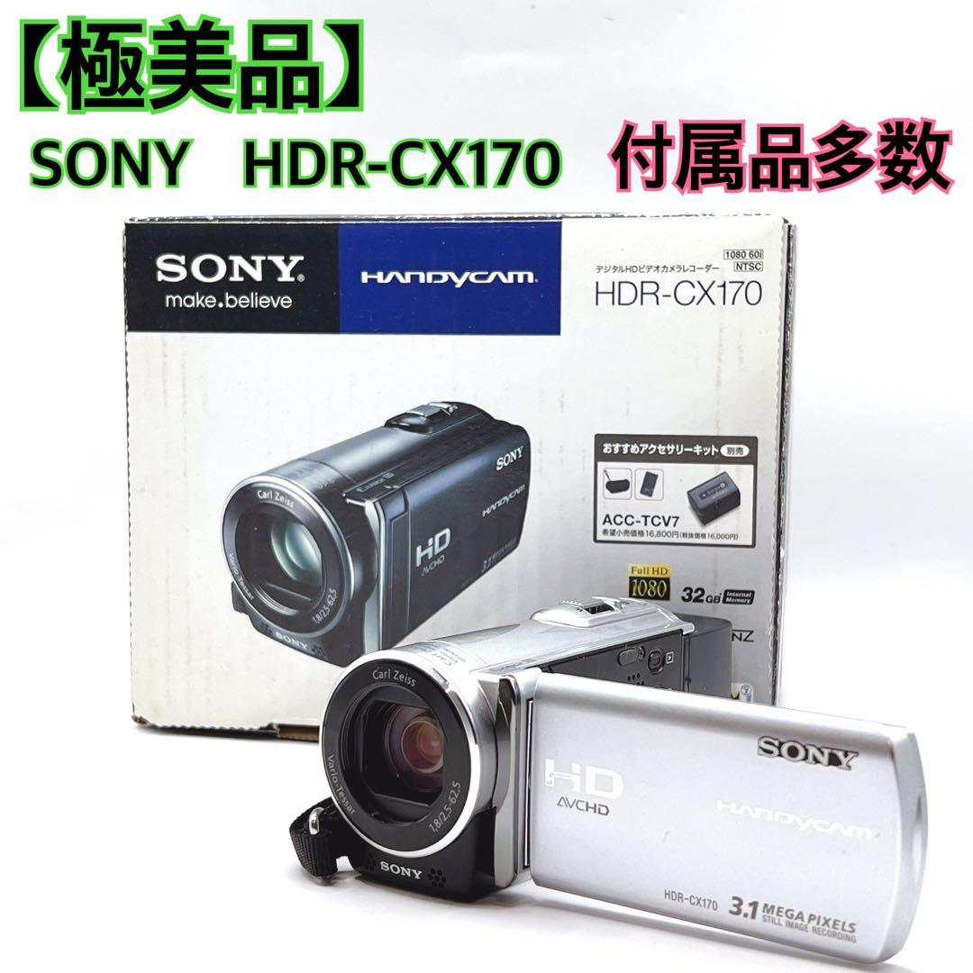 【極美品】 SONY HDR-CX170 付属品多数 バッテリー2個付　ソニー