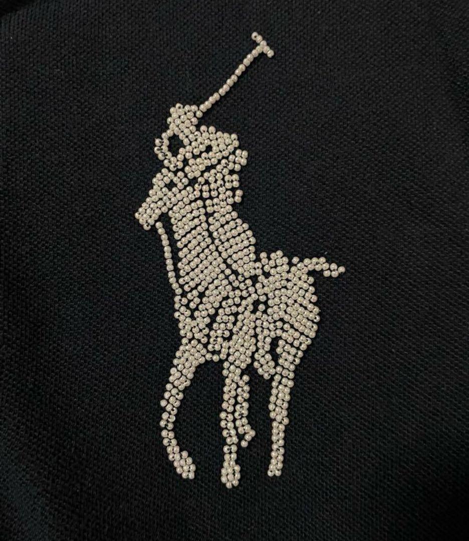 専用です！　Ralph Lauren パールビーズ刺繍ポロシャツ ネイビー