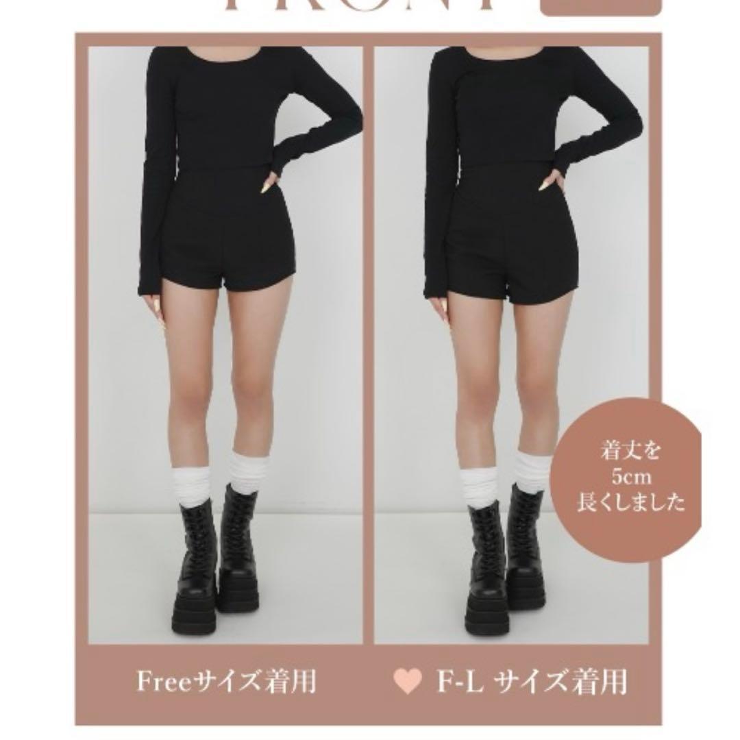 Darich 美シルエットショートパンツ　Freeサイズ ブラック　ダーリッチ