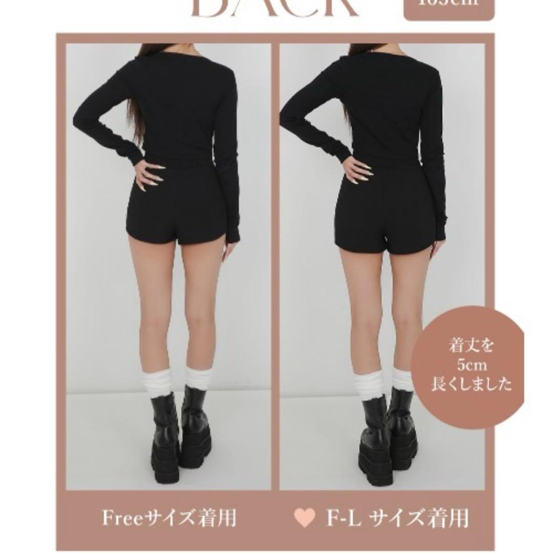 Darich 美シルエットショートパンツ　Freeサイズ ブラック　ダーリッチ