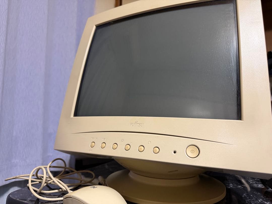 ベージュ CRTモニター 中型