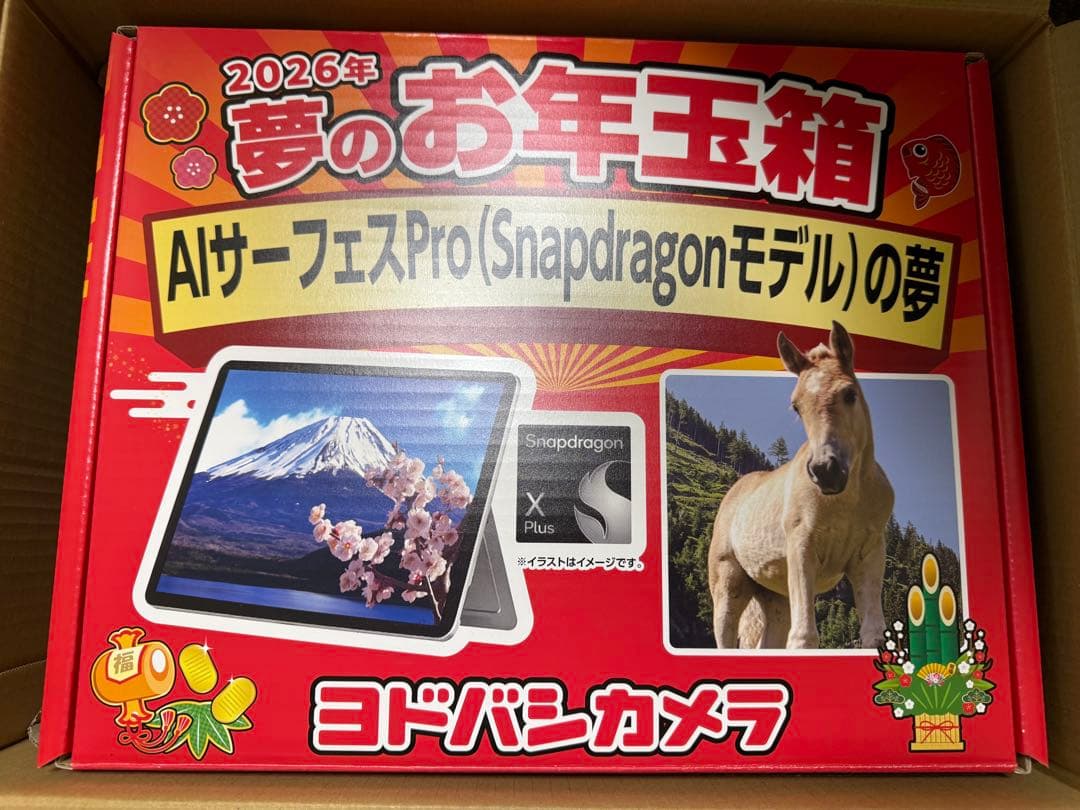 AIサーフェスProの夢2026年ヨドバシ 福箱 サーフェスSnapdragon
