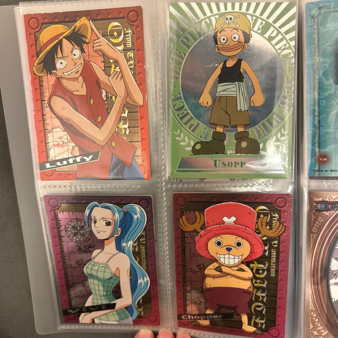 ワンピース エッチングカード　セット　ルフィ　ビビ　チョッパー　キラ　2002年