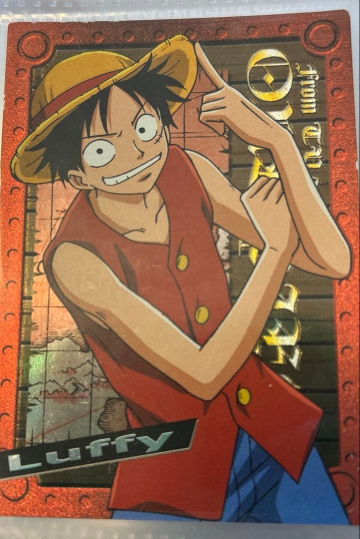ワンピース エッチングカード　セット　ルフィ　ビビ　チョッパー　キラ　2002年