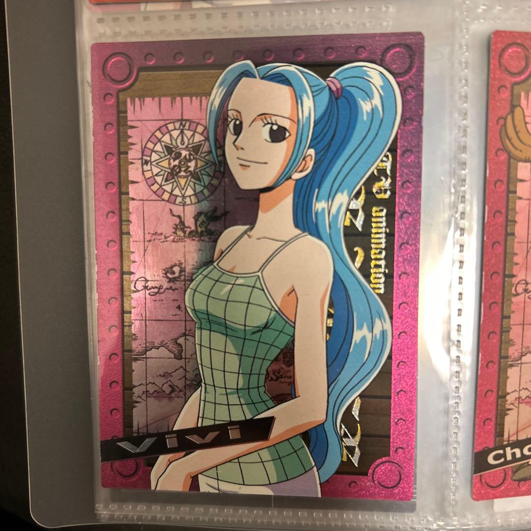 ワンピース エッチングカード　セット　ルフィ　ビビ　チョッパー　キラ　2002年