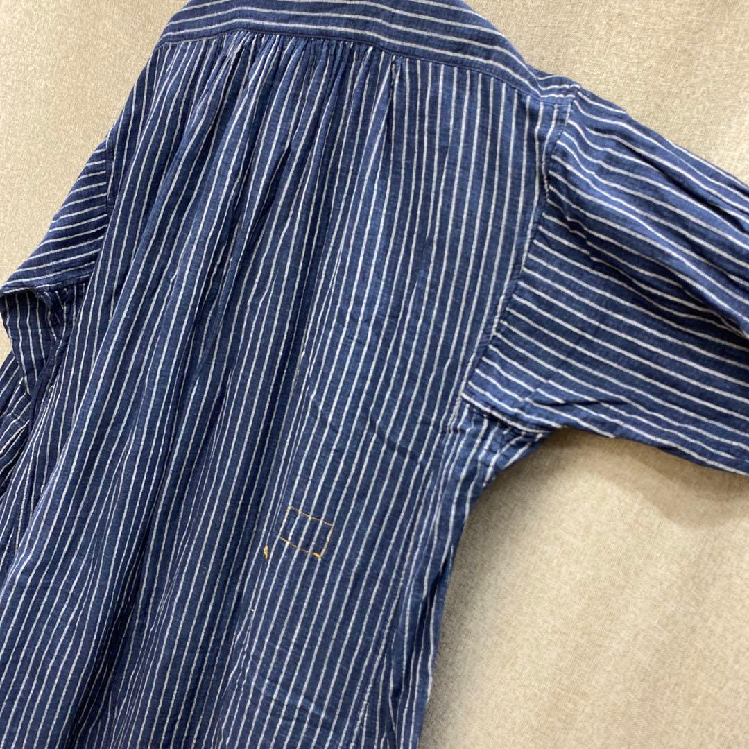 N781◯ 45Rコットンワンピース ストライプ