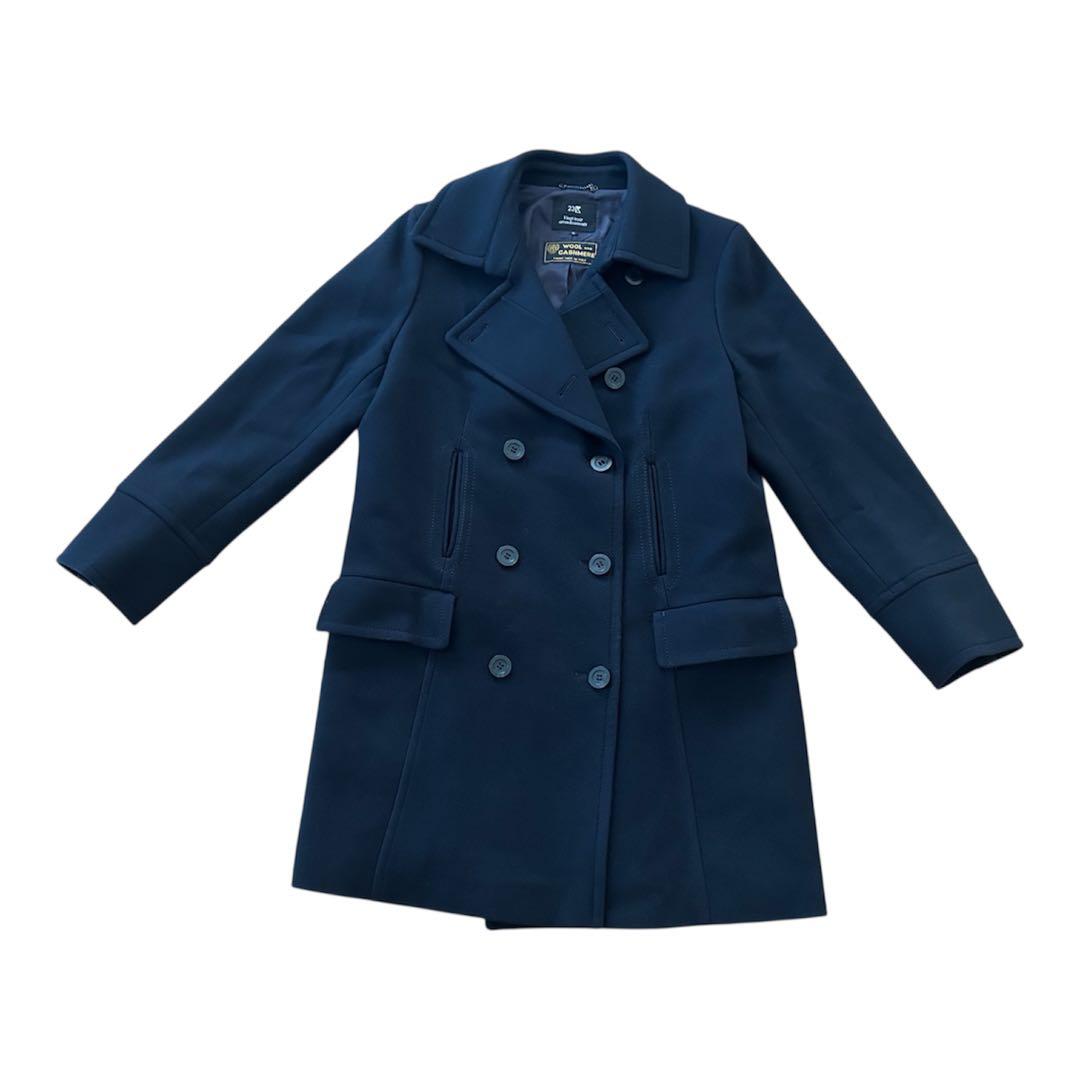 23区 カシミア混 ウールコート Pコート