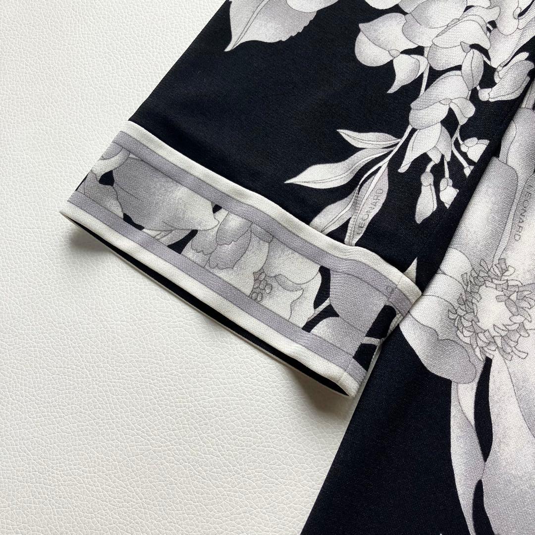 近年美品　レオナール　チュニック　カンカン　花柄　40