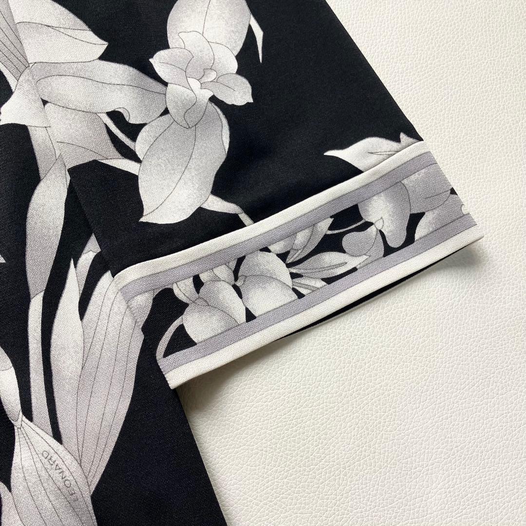 近年美品　レオナール　チュニック　カンカン　花柄　40