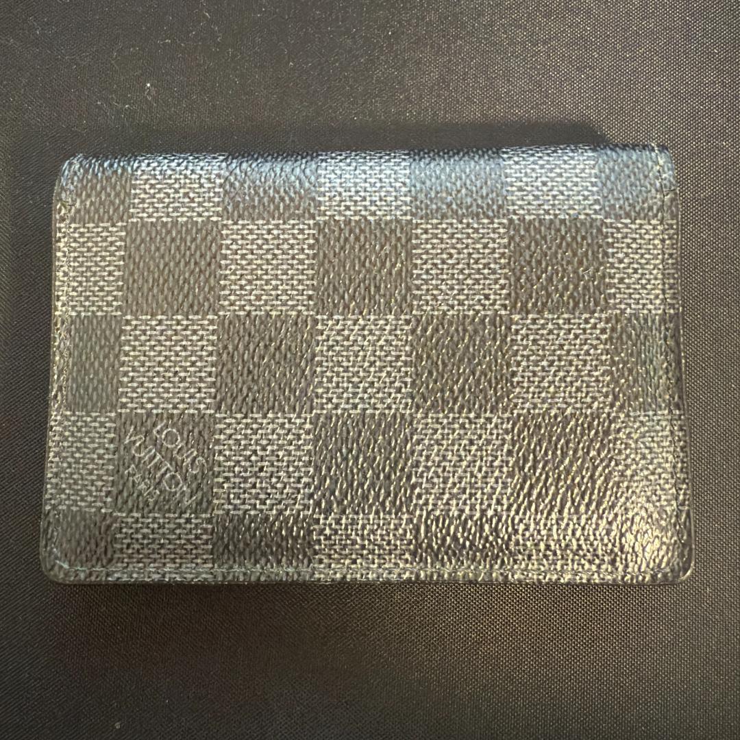 【即納美品】Louis Vuitton ダミエグラフィット 名刺入れ