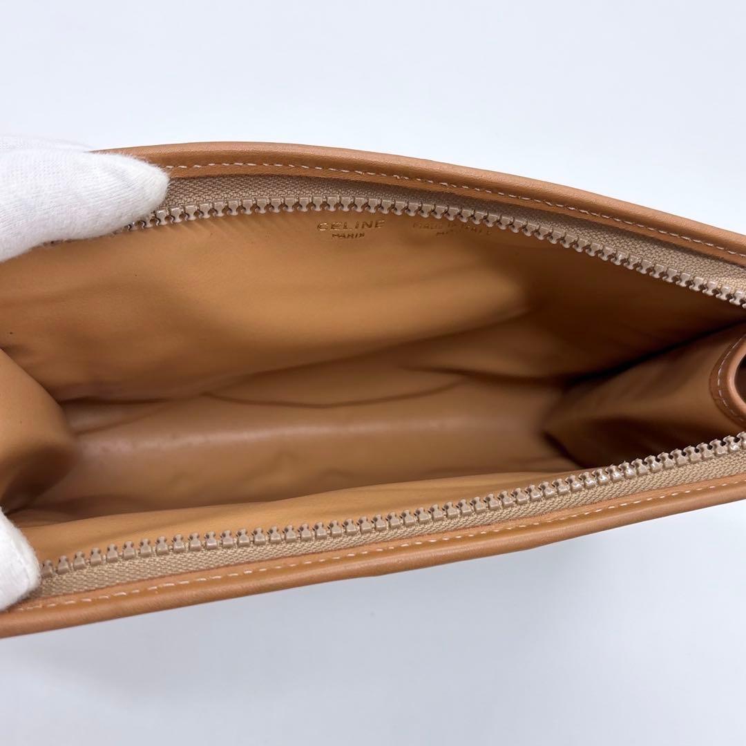 CELINE セリーヌ マカダム クラッチバッグ ブラウン