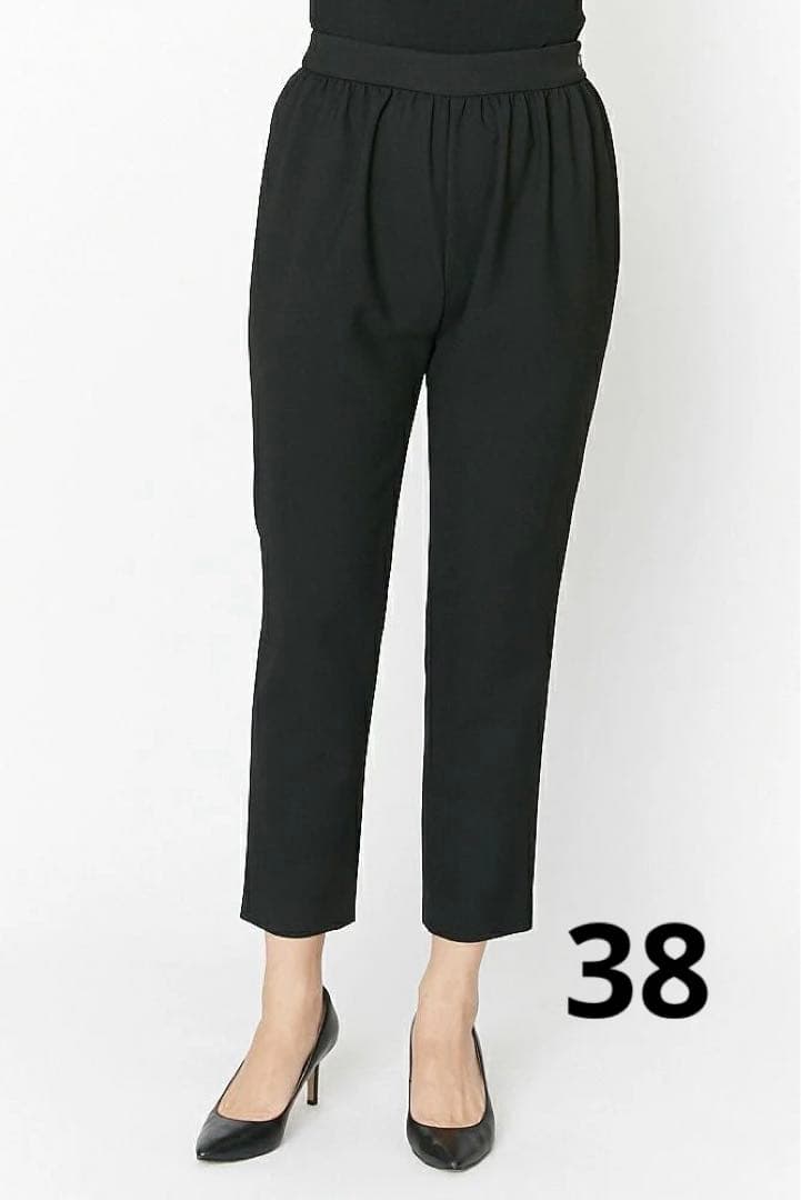 YOKO CHAN ハイウェストギャザーパンツ