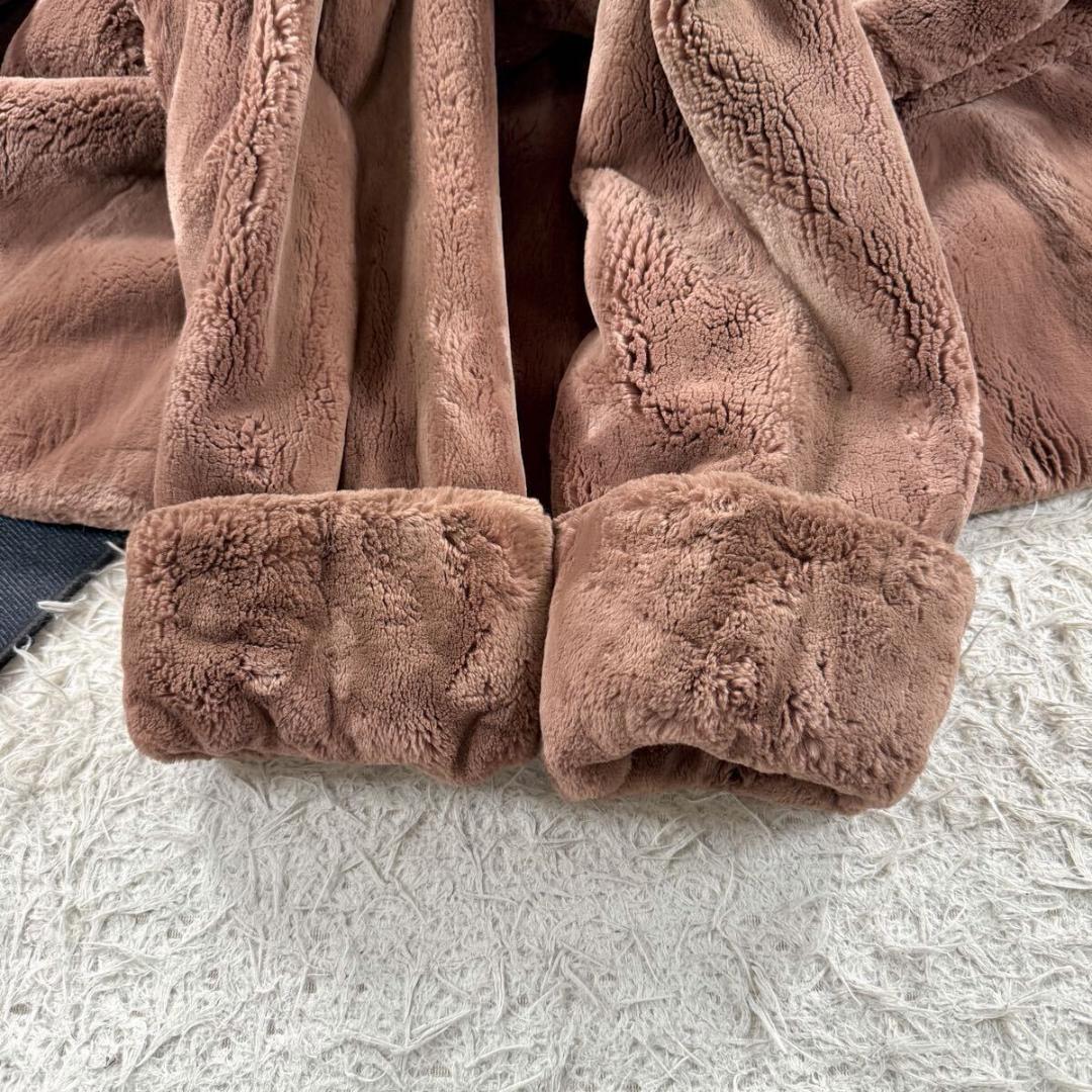 総丈88㎝ ムーンバット クレシェ ヌートリア ローズブラウン コート Aライン