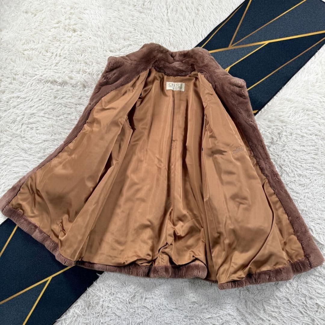 総丈88㎝ ムーンバット クレシェ ヌートリア ローズブラウン コート Aライン