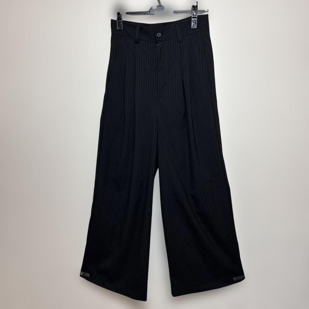 パンツ SINSSTwo tuck wide straightstripeslacks