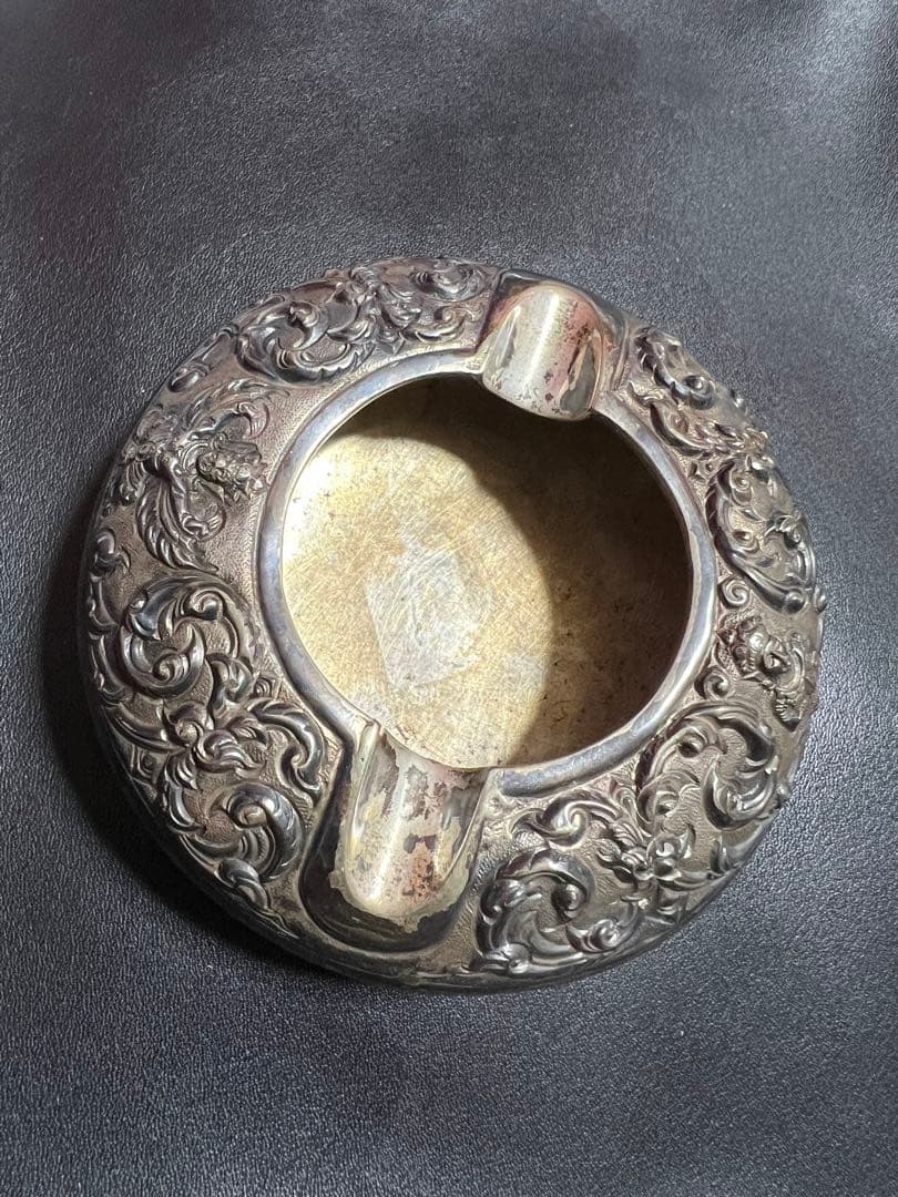 シルバー灰皿　アンティーク　スターリングシルバー