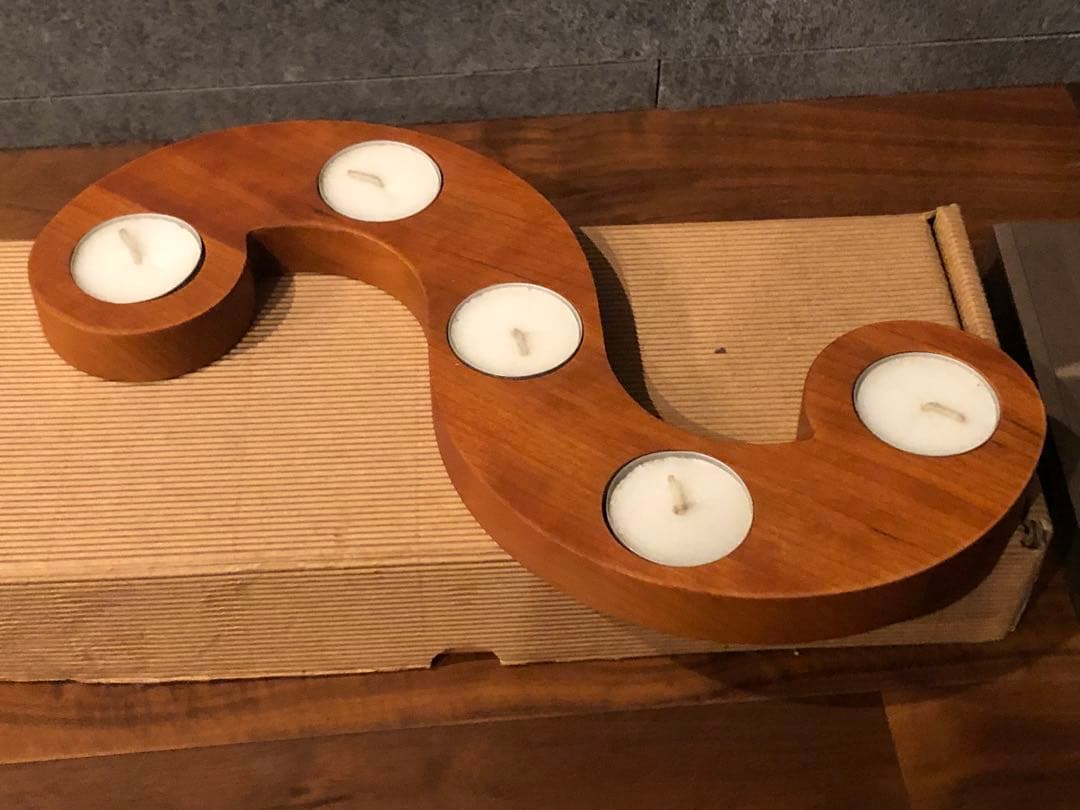 非売品　porada ポラダ 木製 キャンドルホルダー カタログ