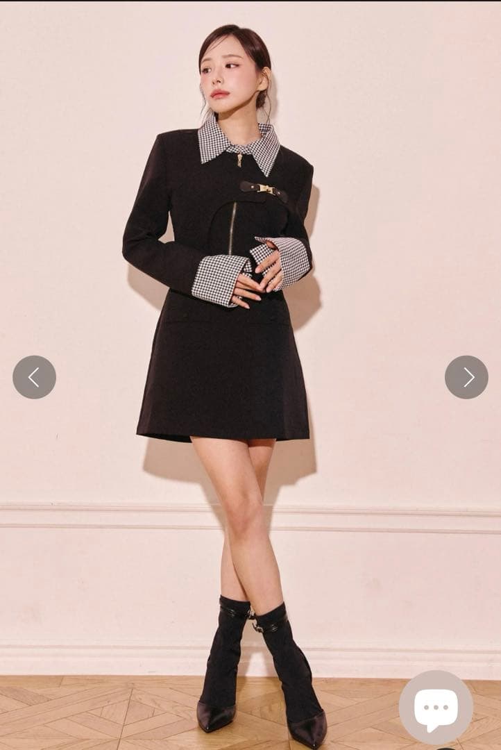 ◯新品未使用タグ付き　RANDY アシンメトリーバックルハウンドワンピース