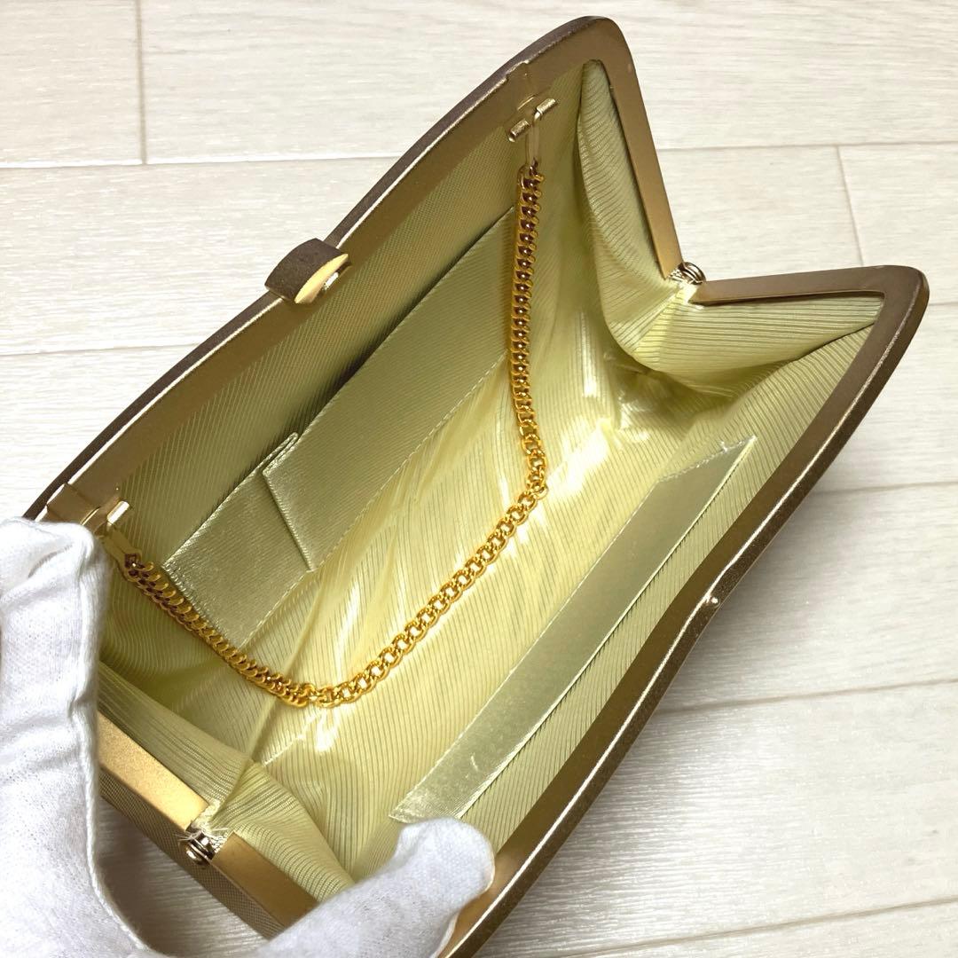 《未使用》佐賀錦　草履バッグセット　ゴールド　Lサイズ