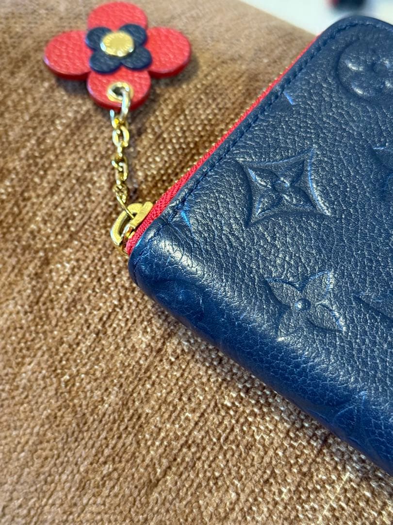 Louis Vuitton 長財布 ネイビー/レッド