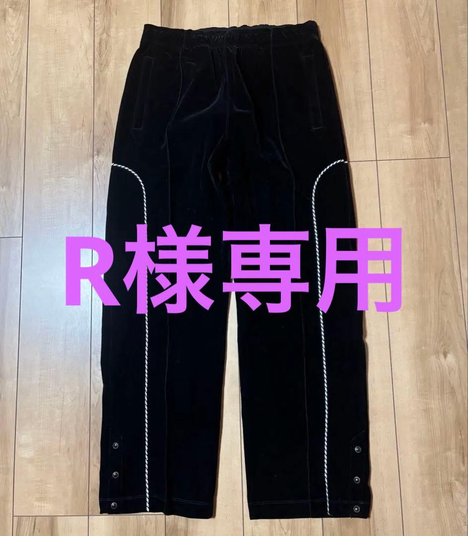 R schott ベロア ウエスタンパンツ ブラック 黒 Lサイズ
