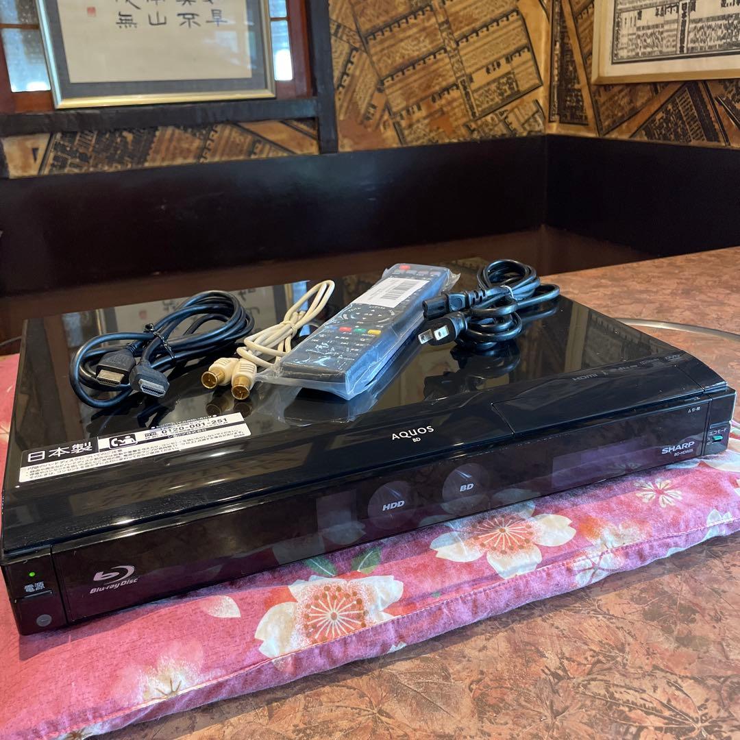 SHARP BD-HDW25ブルーレイ 2番組W録画 新リモ等付 感動美品！