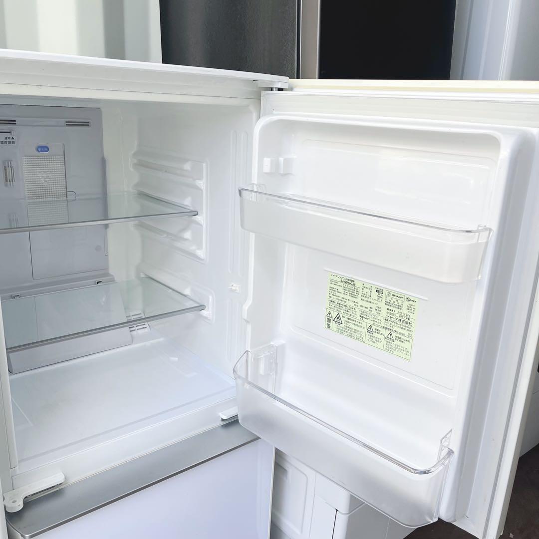 333取付無料！完動品！SHARPホワイトインテリア冷蔵庫ニトリ6kg洗濯機