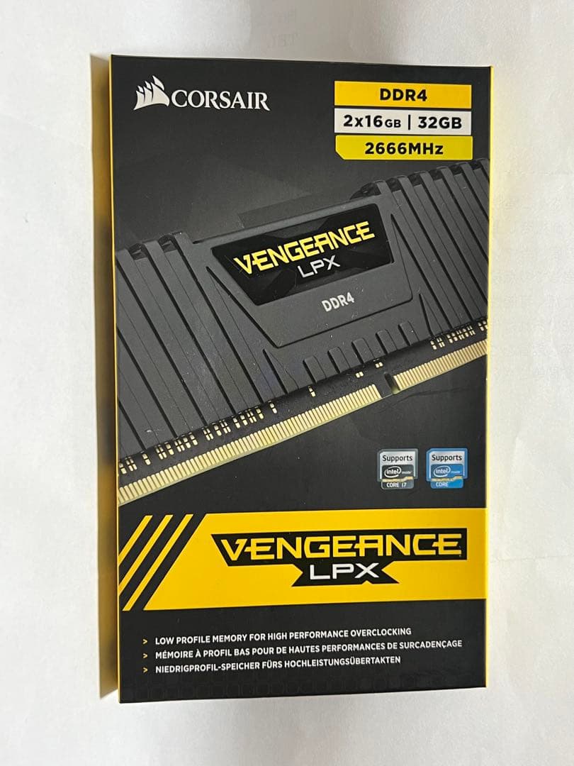 メモリー CORSAIR VENGEANCE LPX DDR4 32GB 2666MHz